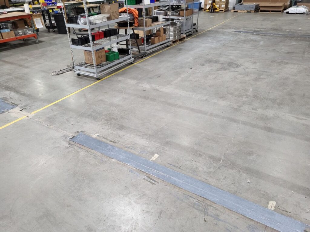 commercial concrete warehouse floor