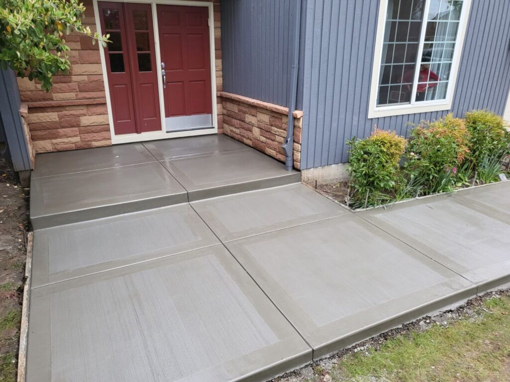 residential concrete walkway