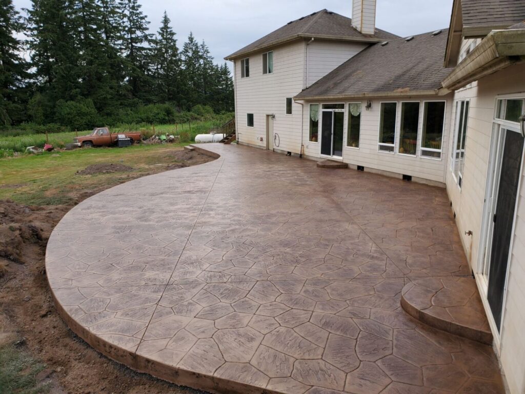 Verona Stamped Porch
